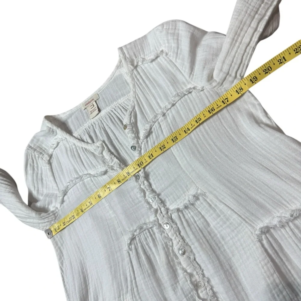 Sundance Cotton Gauze Boho Peasant Top size PM - Picture 6 of 7